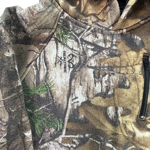 Realtree Xtra Youth Camo Fleece Hoodie L 10–12 Hunting Outdoor Pullover - Picture 5 of 10